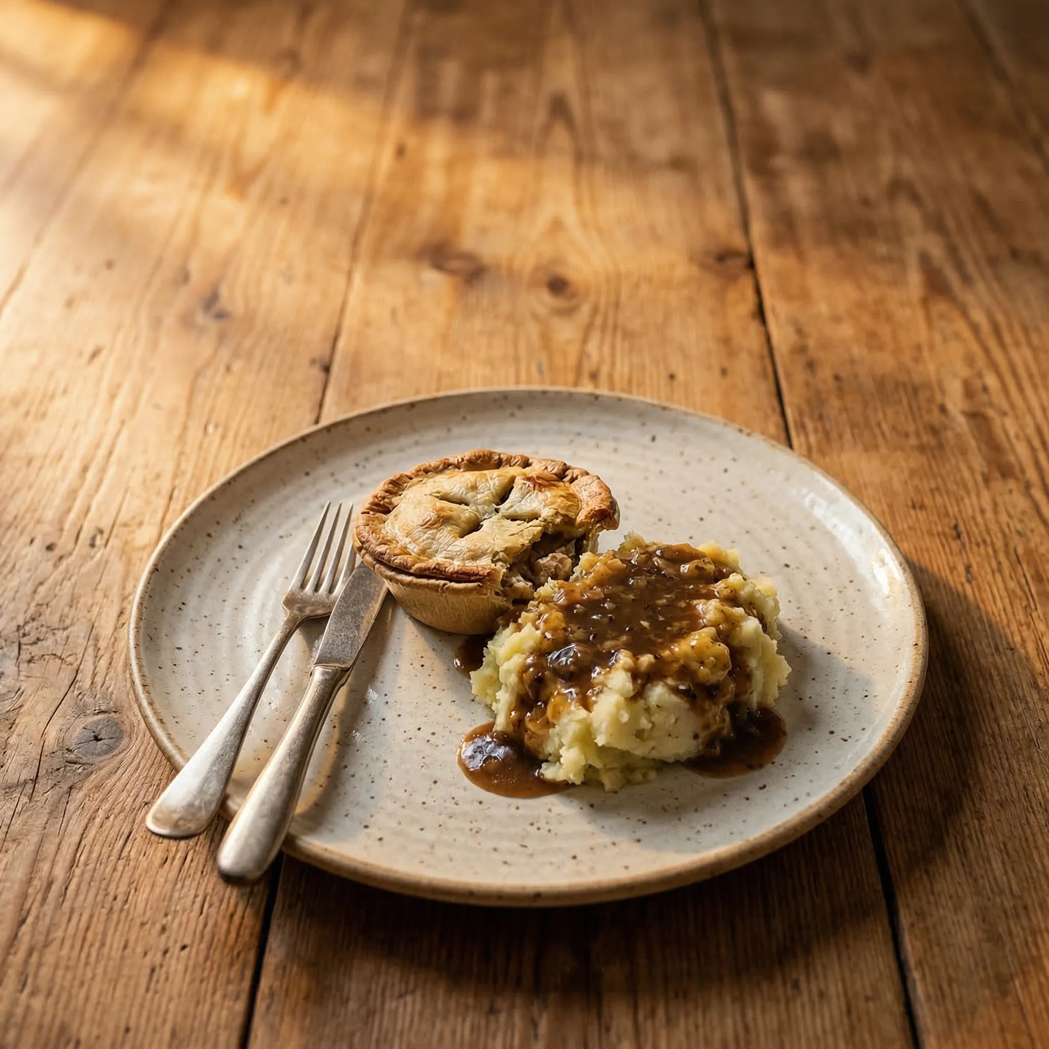 Rustic Warmth style — enhanced food photo by FoodPicAI